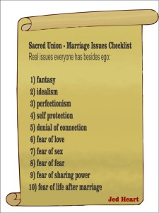 Sacred Marriage Scroll with White background
